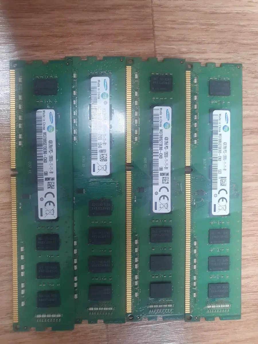 데스크탑램 - 삼성 DDR3 12800 4G X 4개